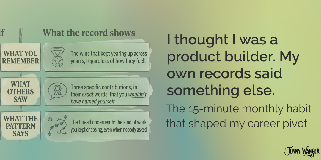 I thought I was a product builder. My own records said something else.